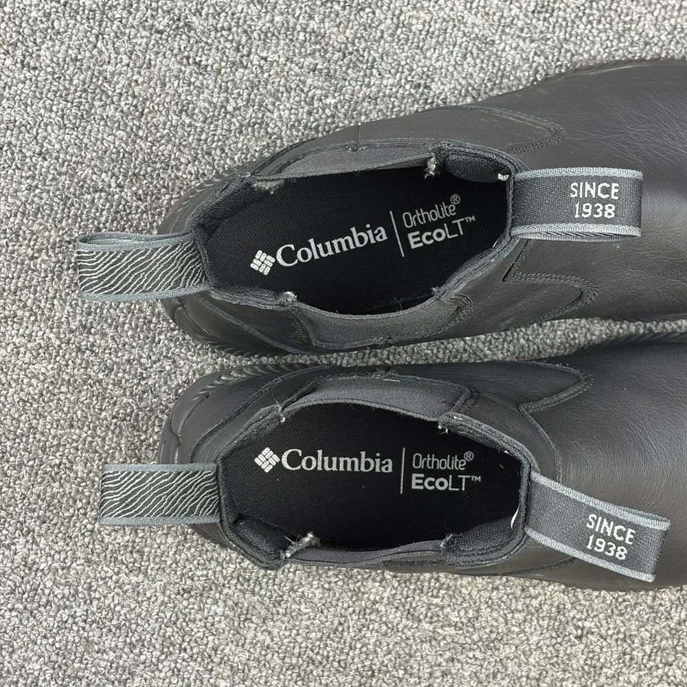 Columbia Landroamer Scout Boots Mens Size 11.5 Black Leather Chelsea BM6880-010